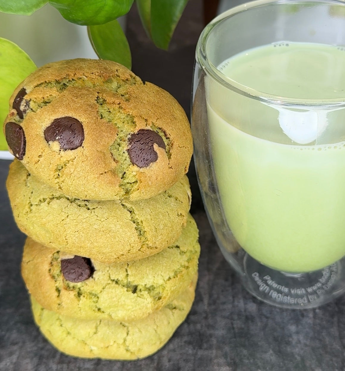 Dark Chocolate Matcha Cookie