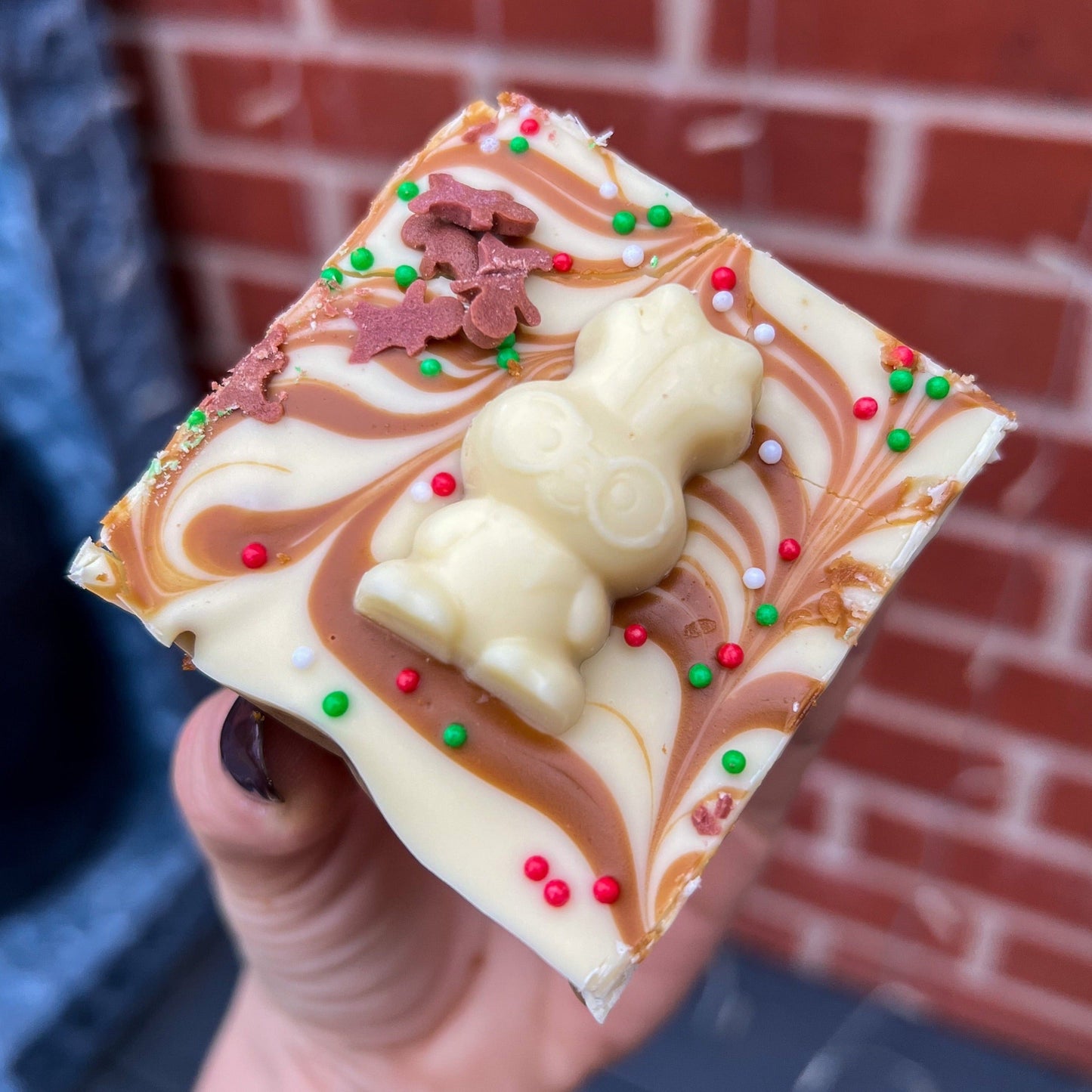 Biscoff Christmas Millionaires Shortbread