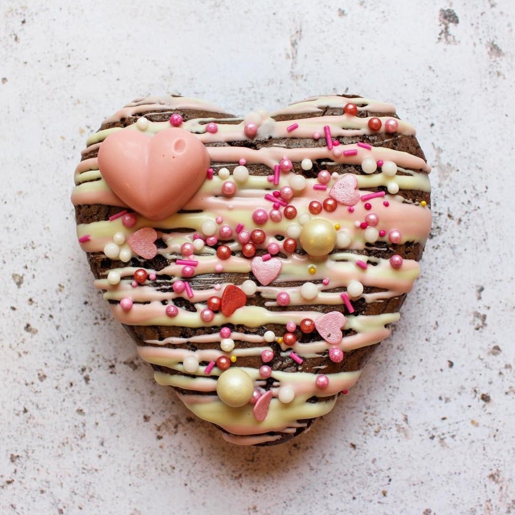 Valentine's Brownie Heart Mini Trio