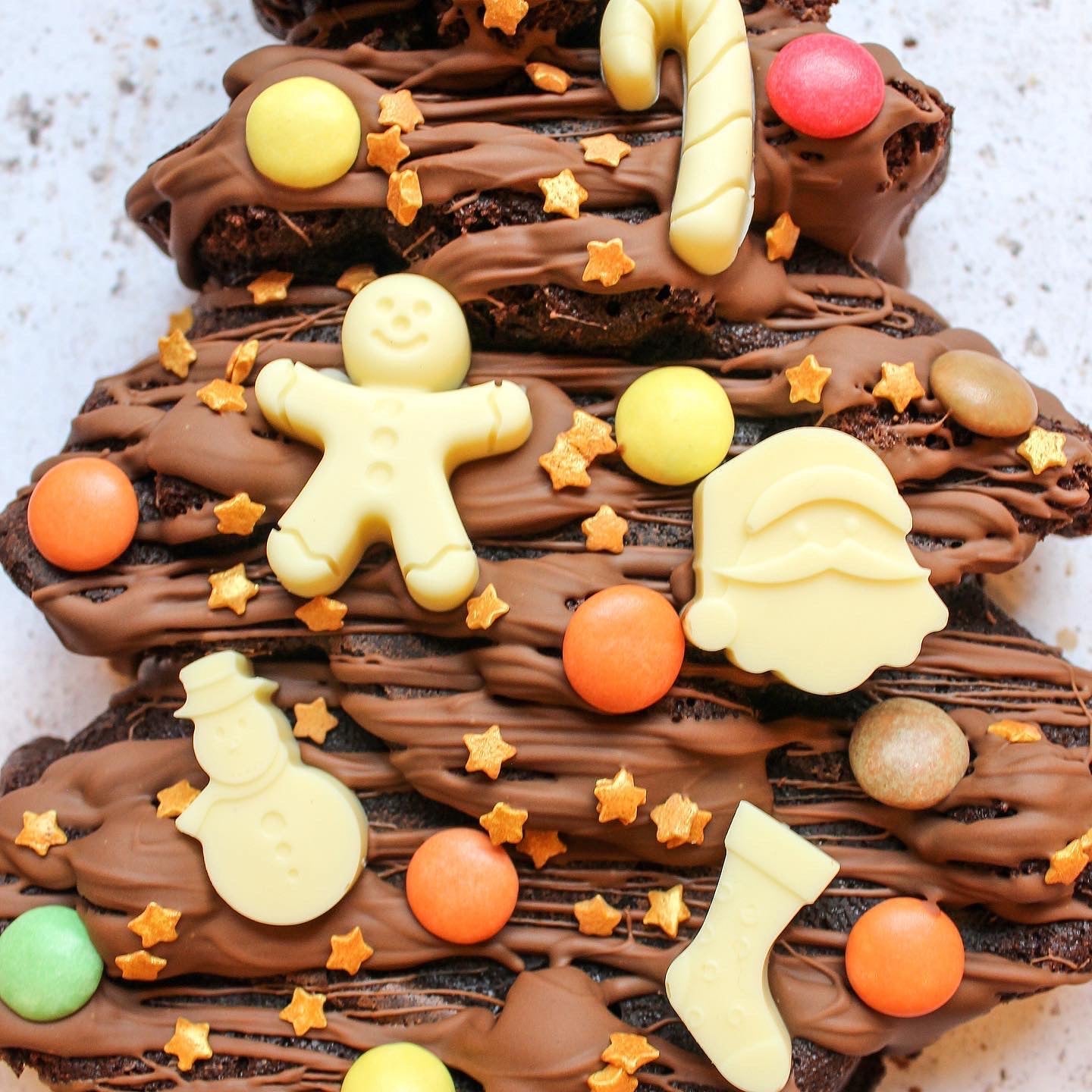 Giant Brownie Christmas Tree