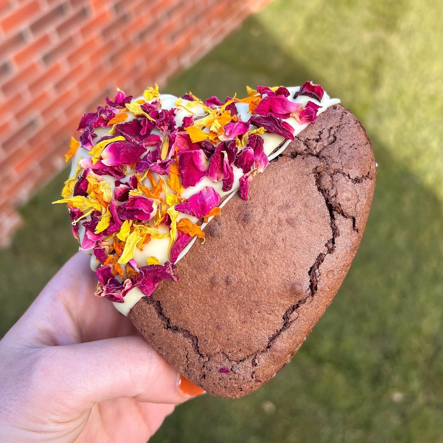Floral Brownie Heart Mini Duo