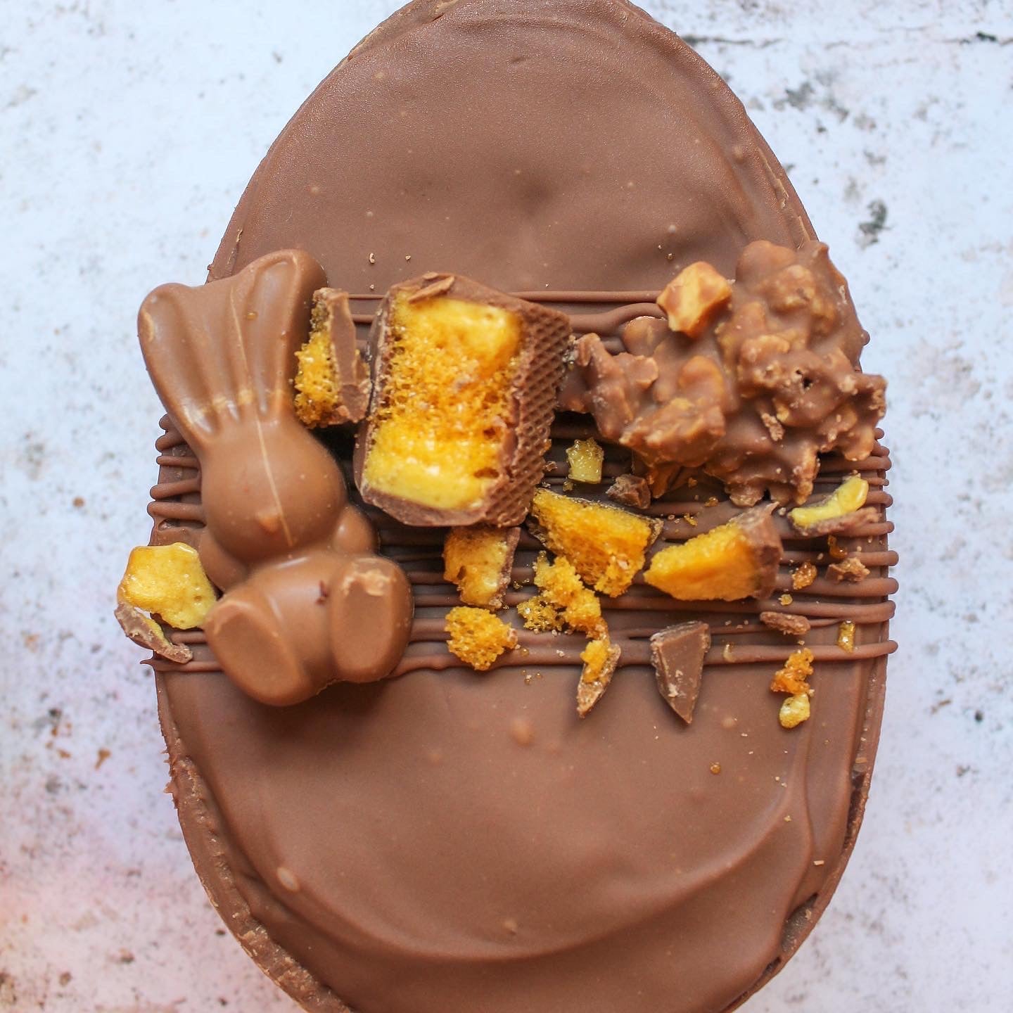 Loaded Brownie Easter Egg Halves