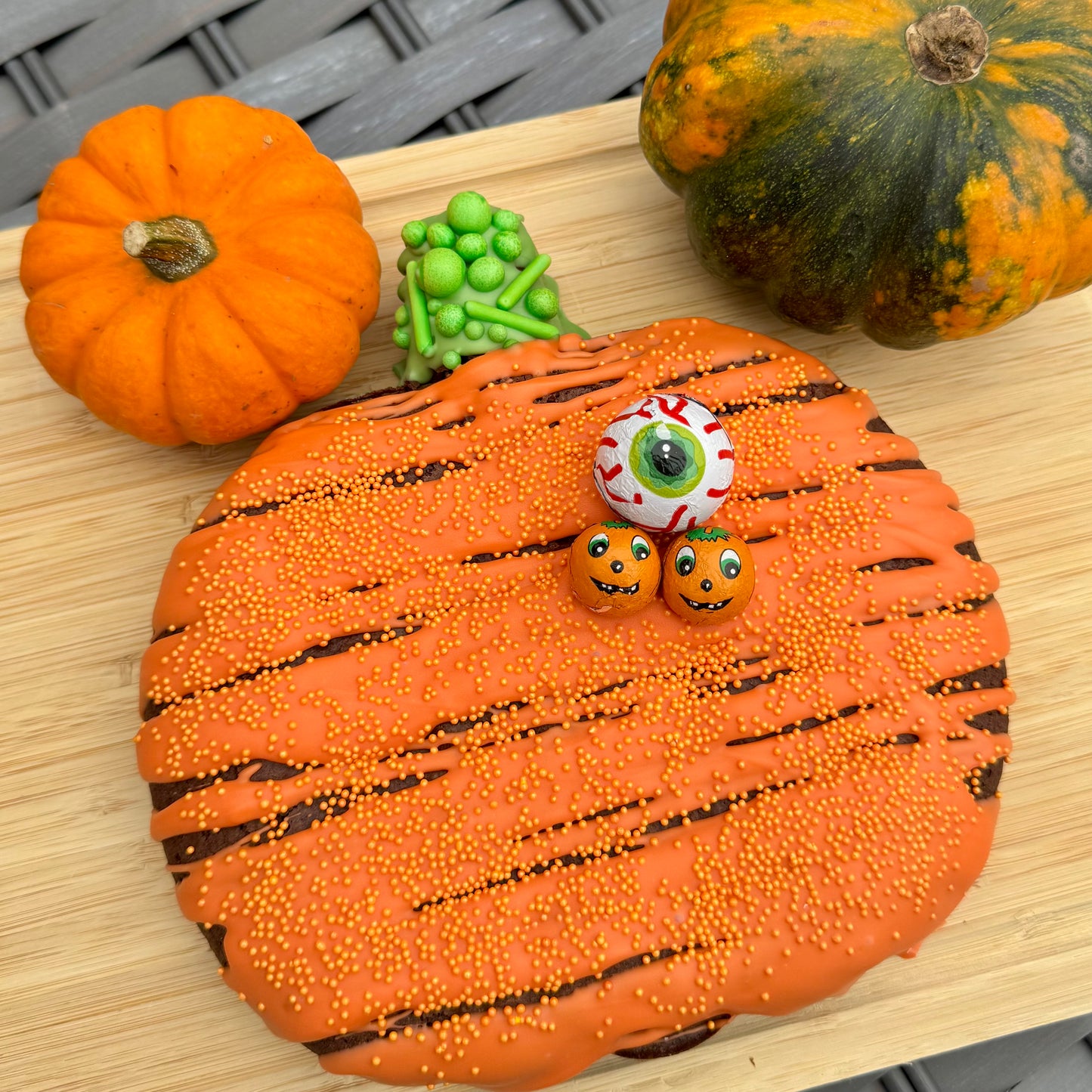 Giant Brownie Pumpkin