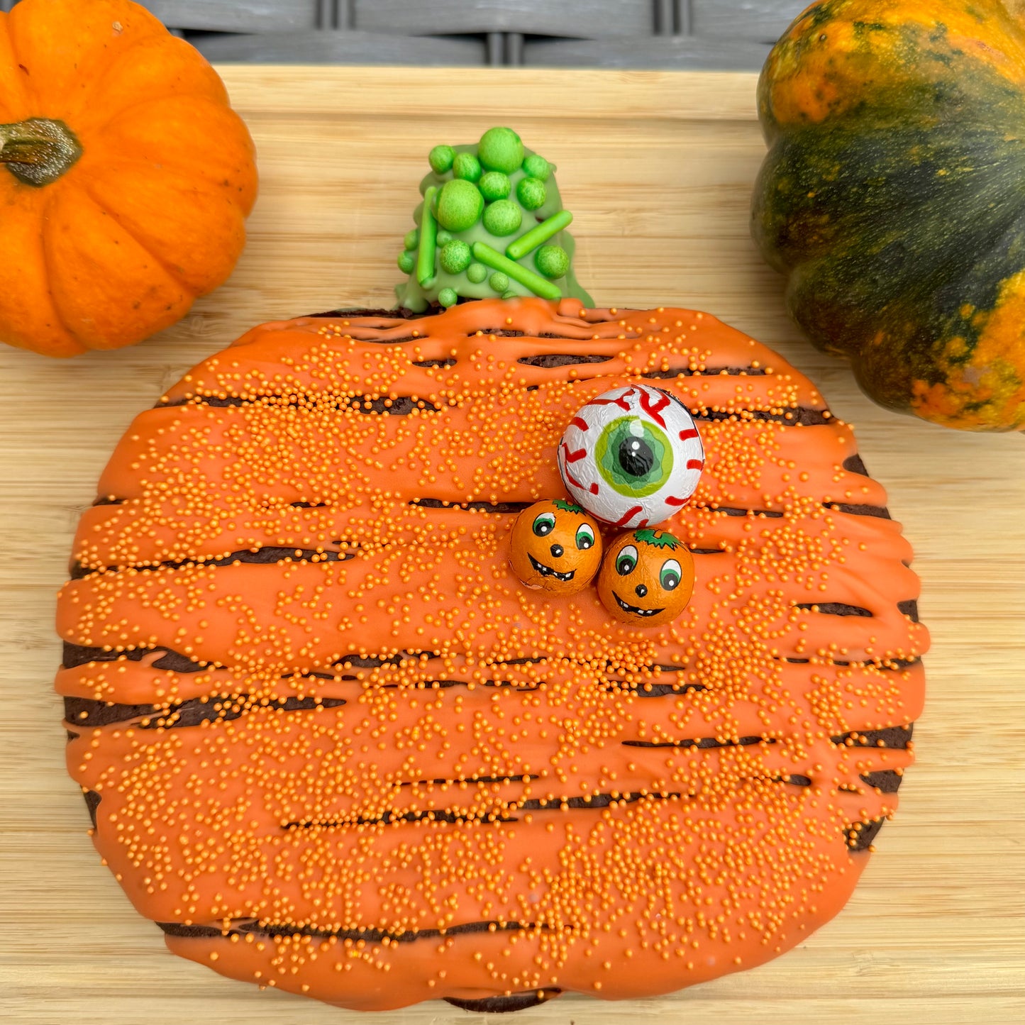 Giant Brownie Pumpkin