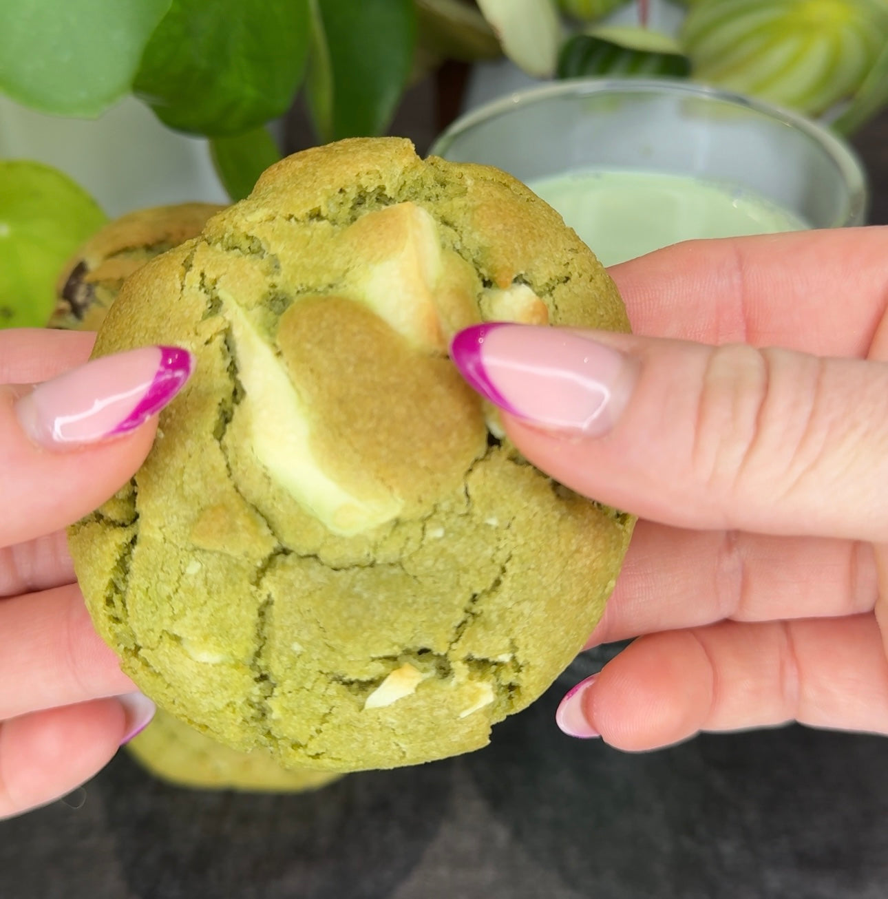 White Chocolate Matcha Cookie