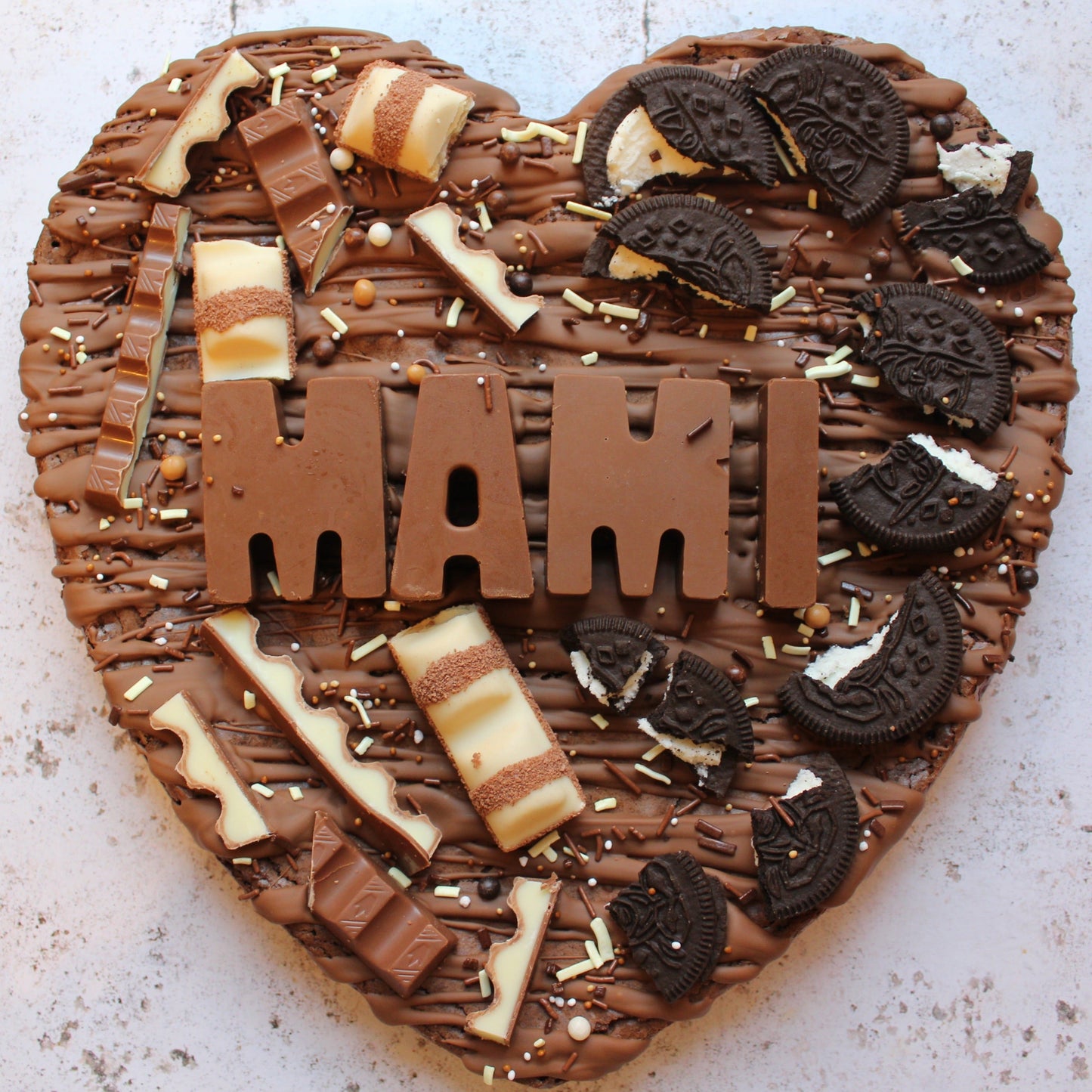 Personalised Giant Brownie Heart