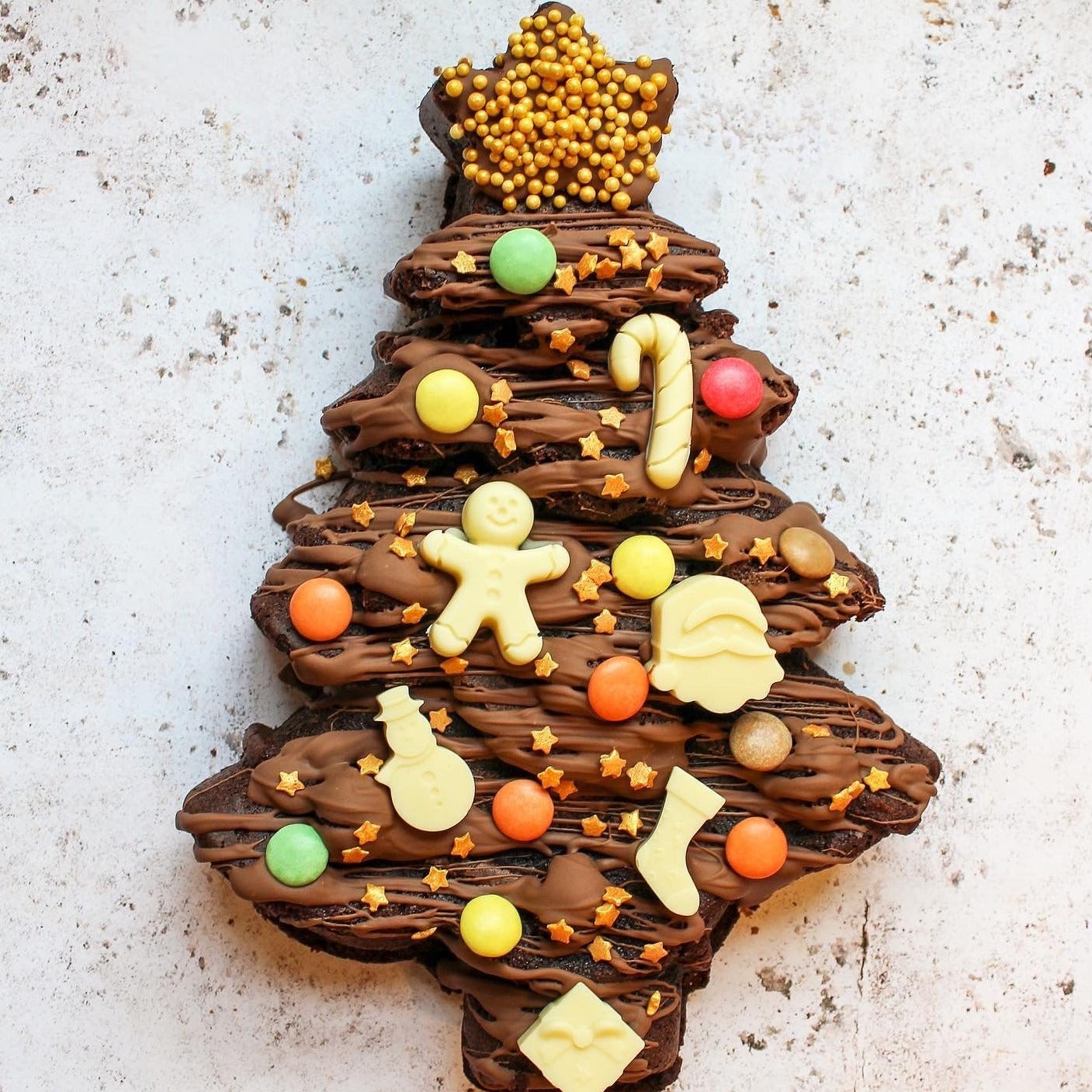 Giant Brownie Xmas Tree