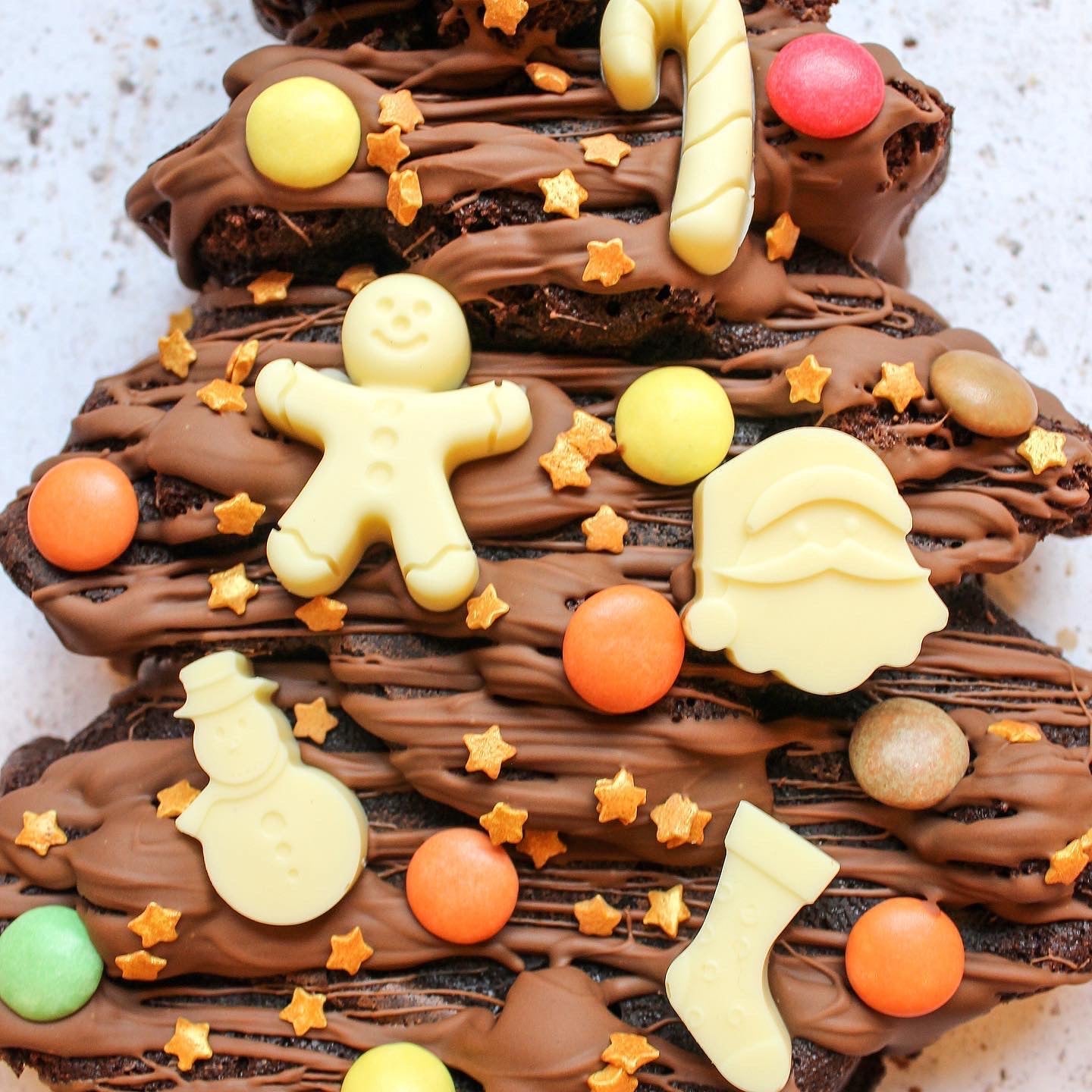 Giant Brownie Xmas Tree